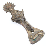 Old Brass Door Knocker - Deer