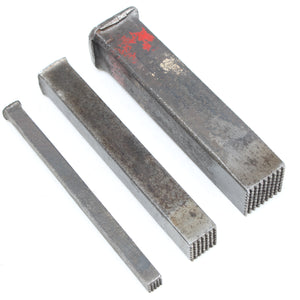 3x Old Graduating Wood Punches - Square
