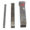 3x Old Graduating Wood Punches - Square