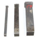 3x Old Graduating Wood Punches - Square