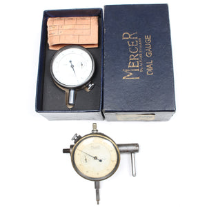2x Old Mercer Dial Gauges