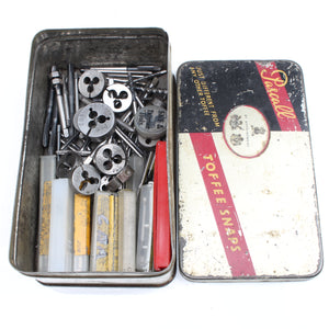 Tin Of BA Taps & Dies (Over 70)