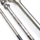 3x Old Stanley Twist Auger Drill Bits - 4/16", 8/16", 16/16"