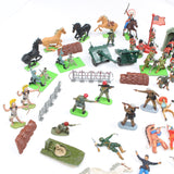 Old Collectable Soldier / Cowboy / Horse Figures + Britains Cannons