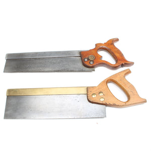 4x Old Tenon Saws (Beech)