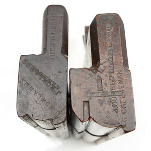 5x Old Brown & Barnard Wooden Planes C.1800-1803 (Beech)