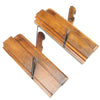 2x Old Budd Wooden Planes - Bead - 1/2", 3/4" (Beech)
