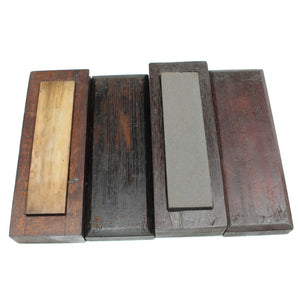 2x Boxed Oilstone Sharpening Stones - Coarse & Very Fine
