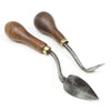 2x Old Small Trowel Tools (Beech)