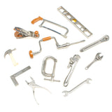 Collection Of Miniature Tools - Plane, Hammer, Level...