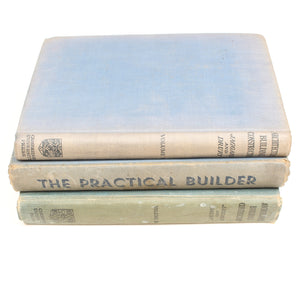3x Old Building Builder Construction Books