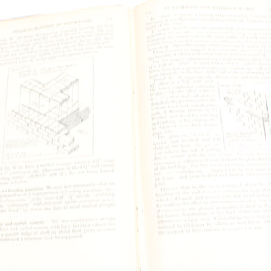 2x Old Architectural Building Construction Books C.1920's
