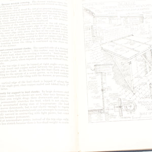2x Old Architectural Building Construction Books C.1920's
