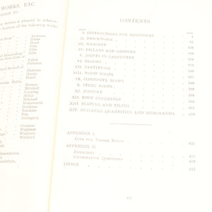 5x Old Building Construction Books