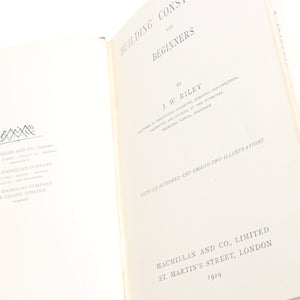 5x Old Building Construction Books