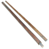 2x Old John Rabone Long Wooden Folding Rules