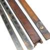 2x Old John Rabone Long Wooden Folding Rules