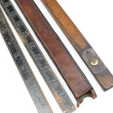 2x Old John Rabone Long Wooden Folding Rules