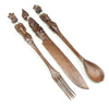 Wooden Tribal Ornamental Cutlery - UK ONLY