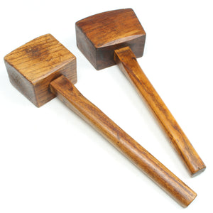 2x Old Carpenters Mallets