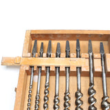 Old Boxed Twist Auger Drill Bits Set