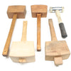 5x Old Mallets / Carpenters Mallets