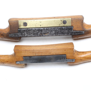 2x Old Wooden Spokeshaves