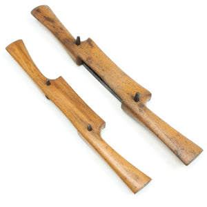 2x Old Wooden Spokeshaves