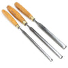 3x Hildick Paring Gouges - 3/8", 1/2", 5/8" (Boxwood)