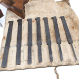 Old Nurse Wooden Plough Plane + 7 Cutters (Beech)