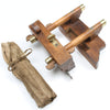 Old Nurse Wooden Plough Plane + 7 Cutters (Beech)