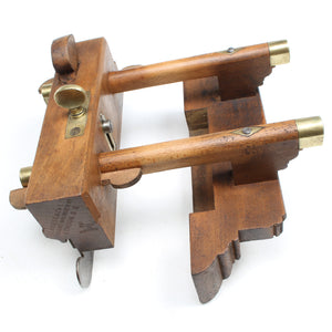 Old Nurse Wooden Plough Plane + 7 Cutters (Beech)