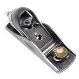 Vintage Stanley hand plane on a white background