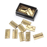 18x Small Brass Butt Hinges - 1" x 1/2"