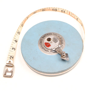 Old Rabone Chesterman Fibron Tape Measure - 66ft