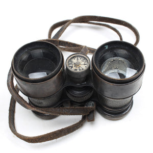 Old W.Bushnell Military Binoculars with Compass (Display)