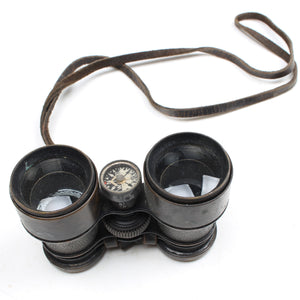 Old W.Bushnell Military Binoculars with Compass (Display)