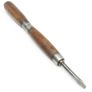 Old Unusual Spinning Double Handle Screwdriver (Beech)