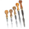 5x Old Wooden Handled Screwdrivers / Turnscrews (Beech)