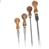 4x Old Wooden Handled Screwdrivers (Beech)