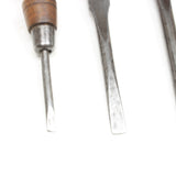 5x Old British / Sheffield Screwdrivers (Beech)