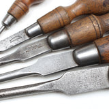 5x Old British / Sheffield Screwdrivers (Beech)