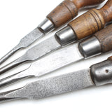 4x Old Signal (Sheffield) Screwdrivers (Beech)