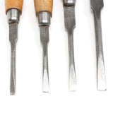 4x Old Small Signal (Sheffield) Screwdrivers (Beech)