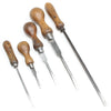 5x Old Wooden Handled Screwdrivers (Beech)