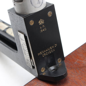 Old WWII Air Ministry Inclinometer, 1940, Makers Mechanism Ltd Croydon UK