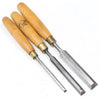 3x Old Marples Bevel Edge Chisels - 1/4", 1/2", 3/4" (Boxwood)