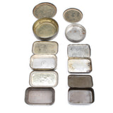 6x Old Small Tobacco Tins