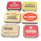 6x Old Tobacco Tins