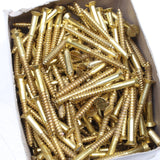 Box Of Nettlefolds CSK Brass Screws – 2” x 10